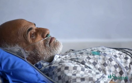 अनसनको २७ औं दिनमा डाक्टर केसी। तस्बिरः नारायण महर्जन
