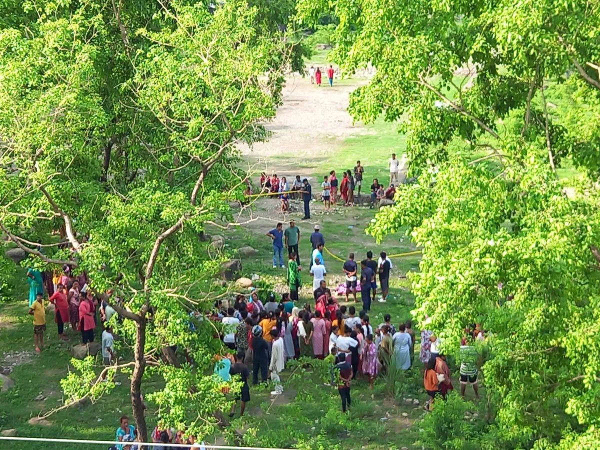 युवक मृत फेला परेको स्थान। तस्बिर: भगवती पाण्डे/सेतोपाटी