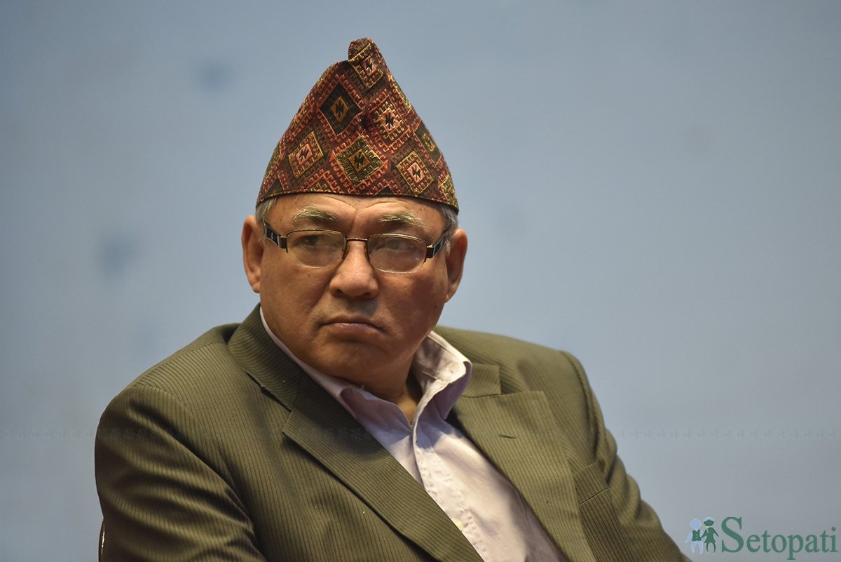 गृहमन्त्री थापा। सेतोपाटी फाइल।