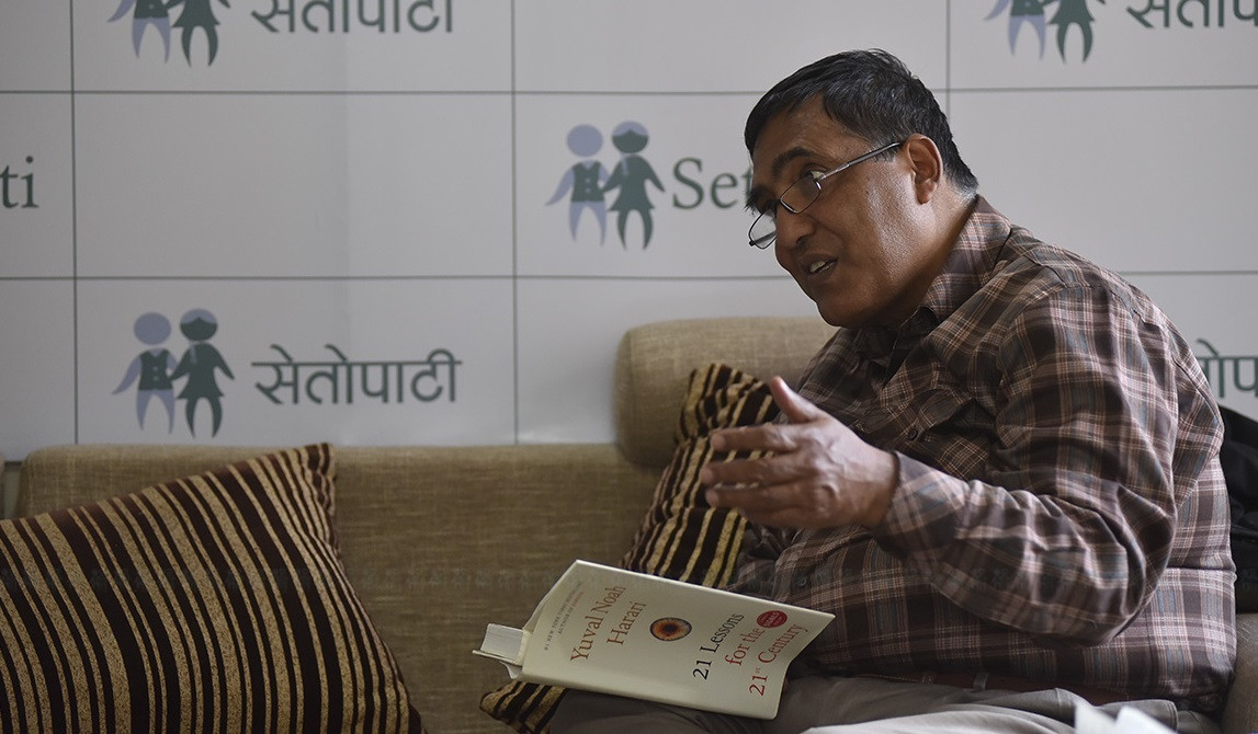 हरि शर्मा। तस्बिरः नारायण महर्जन/सेतोपाटी