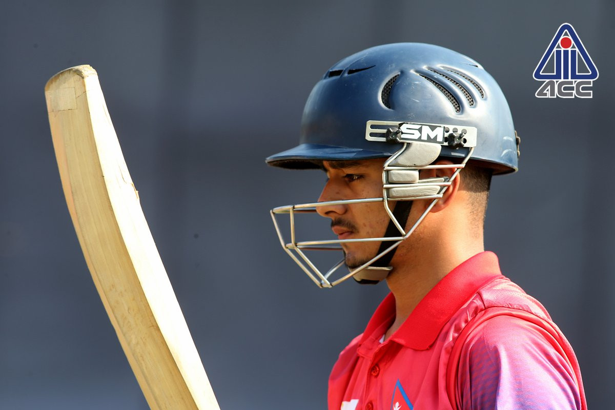 फाइल तस्बिर । नेपालका कप्तान रित गौतम ।