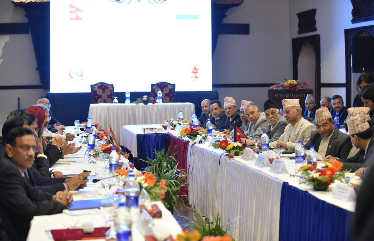 नेपाल भारत संयुक्त आयोगको काठमाडौंमा सुरु बैठक। तस्वीरः नारायण महर्जन/सेतोपाटी