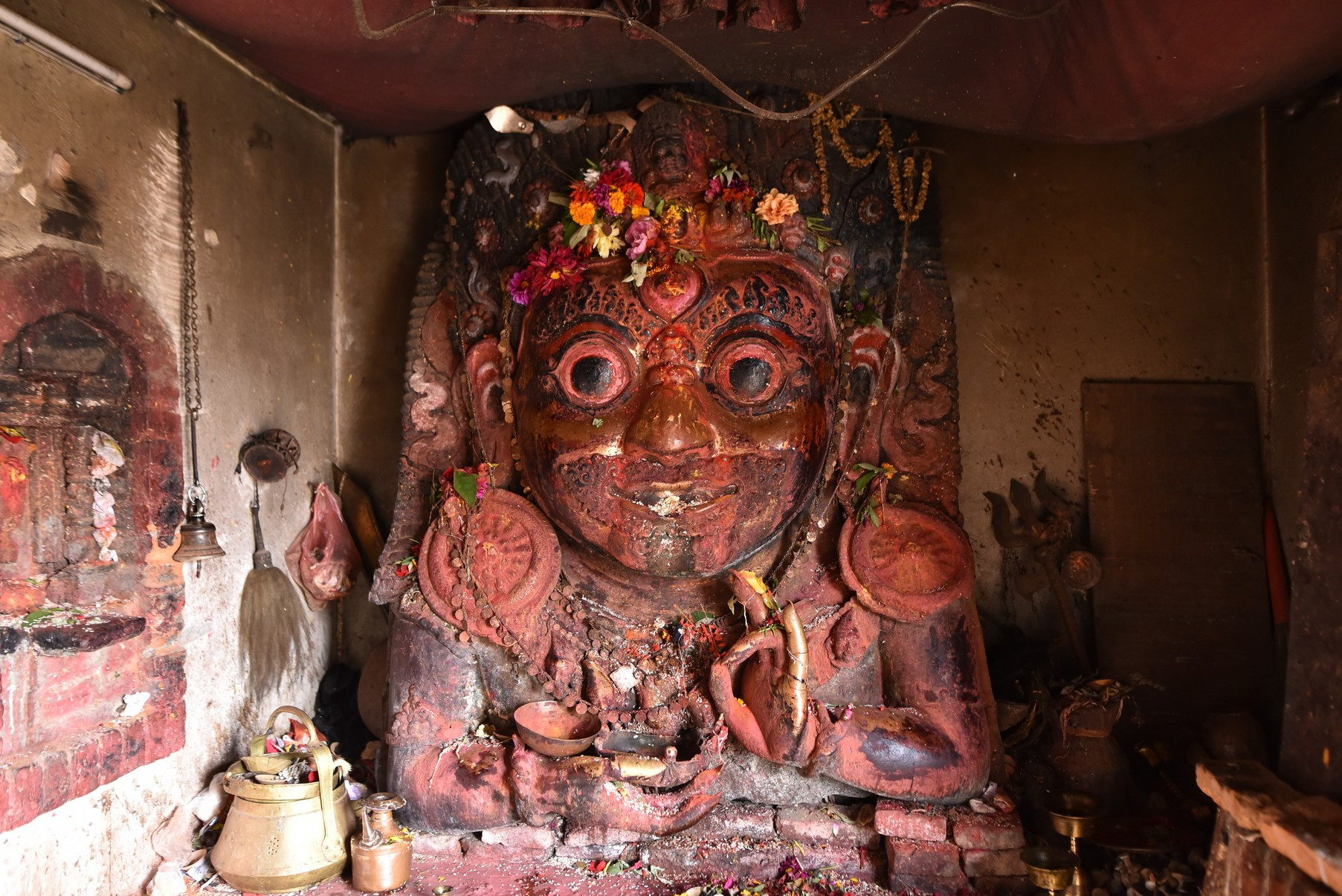 बुंगमतीस्थित ह्याङ्ग्रिभ भैरव। तस्बिर: नारायण महर्जन/सेतोपाटी