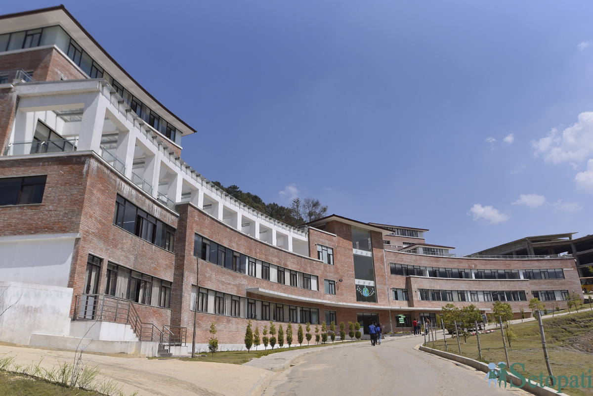 काठमाडौं वर्ल्ड स्कुल। तस्बिरः नारायण महर्जन/सेतोपाटी