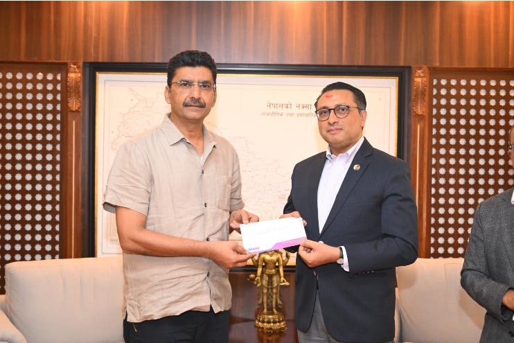 प्रधानमन्त्री दैवी प्रकोप उद्धार कोषमा एमएडब्लू ग्रुपको १ करोड ११ लाख योगदान