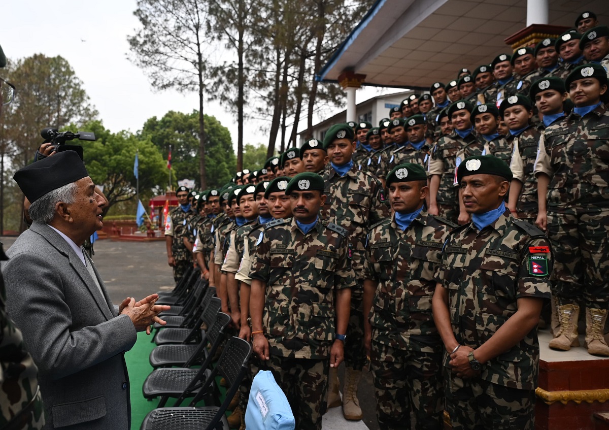 नेपाली सेना र सुरक्षालाई विश्वले भरोसा गरेको छ: राष्ट्रपति