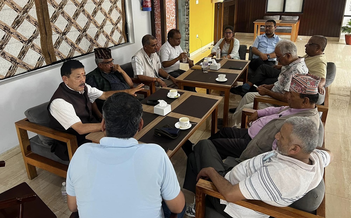 कांग्रेस रूपान्तरण पक्षधरको बैठक।