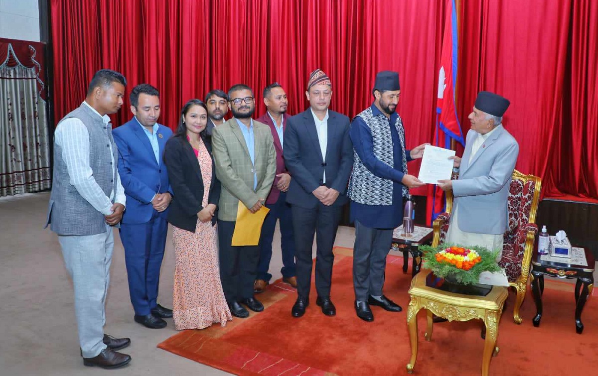 तस्बिर: राष्ट्रपतिको सचिवालय।