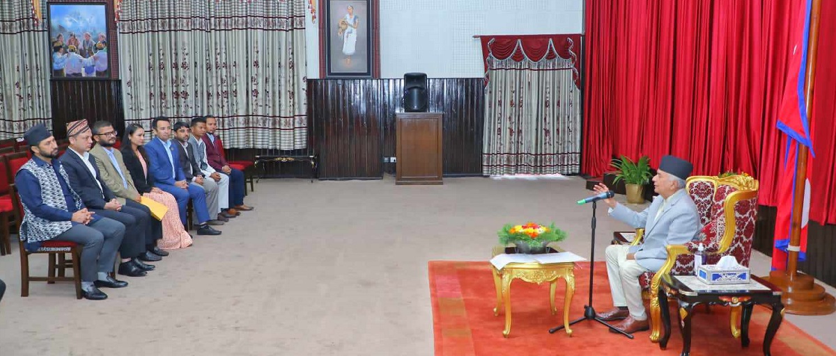 तस्बिर: राष्ट्रपतिको सचिवालय।