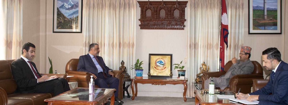 तस्बिर: परराष्ट्र मन्त्री साउदको सचिवालय।