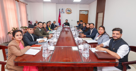 मन्त्रिपरिषद बैठक।