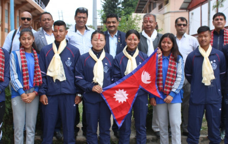 जापान गएको पौडी र आर्चरी टोली।