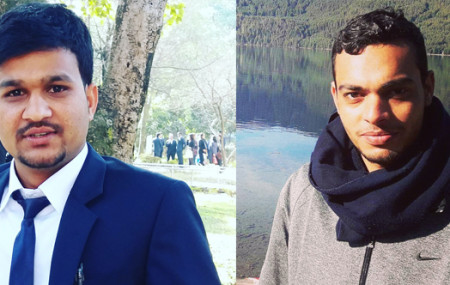 मिलनकुमार शर्मा र पूर्णप्रसाद उपाध्याय।