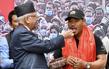 तस्बिर स्रोत: ओलीको सचिवालय।