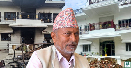 अस्पतालमा श्रीमती छटपटाइरहेकी थिइन्, घर आगोको लप्कामा खरानी हुँदै थियो