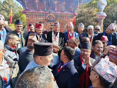 शंकर पोखरेलसँगै भोट माग्न हिँडे प्रदीप ज्ञवाली