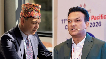 जापानका लागि प्रस्तावित राजदूत जिज्ञानकुमार थापा (बायाँ) र साउदी अरेबियाका लागि प्रस्तावित राजदूत गिरीबहादुर सुनार (दाँया)। तस्बिर स्रोत : फेसबुक प्रोफाइल
