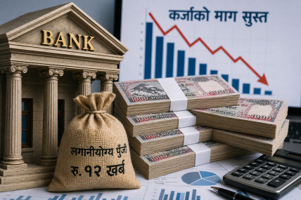 बैंकमा थुप्रियो १२ खर्ब रूपैयाँ