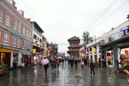 काठमाडौंमा दिनभर झरी, राति पनि वर्षा हुने पूर्वानुमान