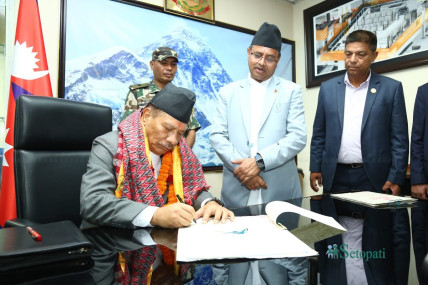 कार्यवाहक प्रधानमन्त्रीको जिम्मेवारी उपप्रधानमन्त्री सिंहलाई