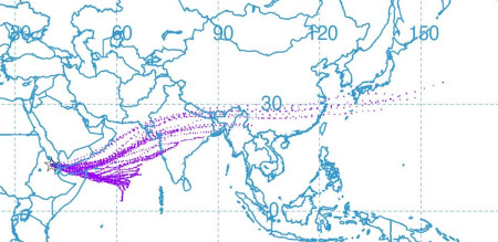 इथियोपियाको ज्वालामुखी विस्फोटपछि निस्केको धुवाँको बादल आइपुग्यो नेपालसम्म, भोलिसम्म रहने
