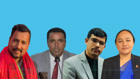 सरल सहयात्री, युवराज दुलाल, युवराज चौलागाइँ र कुमारी मोक्तान। यी चारै जना उपनेताको आकांक्षी हुन्।