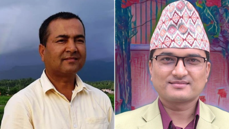 विष्णु खड्का र गौतम बिसी।