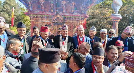 शंकर पोखरेलसँगै भोट माग्न हिँडे प्रदीप ज्ञवाली