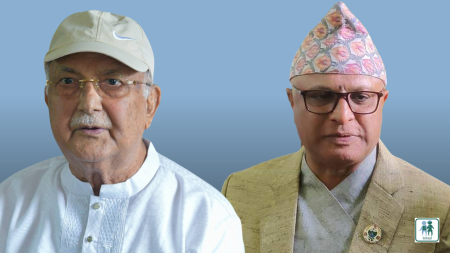 केपी शर्मा ओली र हिक्मत कार्की। फाइल तस्बिर।