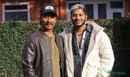 सौगात मल्ल र नाजिर हुसेन। तस्बिरः निशा भण्डारी/सेतोपाटी