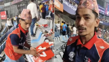 इंग्ल्यान्डविरूद्धको खेल सकेपछि नेपालका समर्थकले गरे स्टेडियम सफाइ, मिडियामा वाहवाही