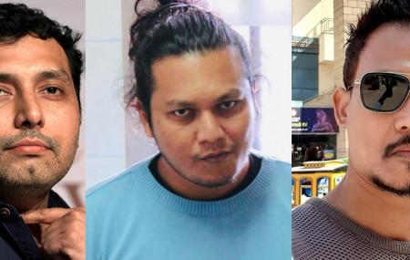 निरज पाण्डे(बायाँ), हेमराज बिसी(बीच) र सरोज न्यौपाने(दायाँ)