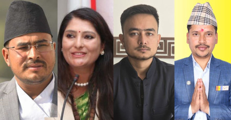 ज्ञानेन्द्र, कुन्ति, रविकिरण र गोपीकृष्ण। फाइल तस्बिर।