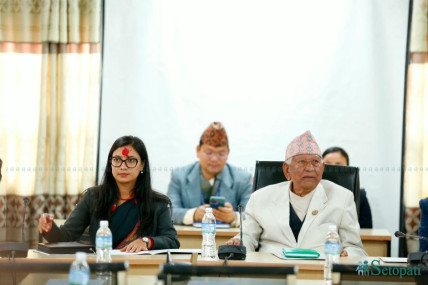 सर्वदलीय बैठक। तस्बिरः नवीनबाबु गुरूङ/सेतोपाटी।