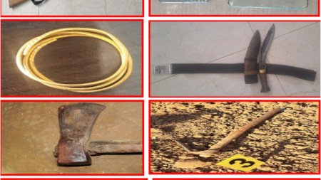 बरामद गरिएका हतियार