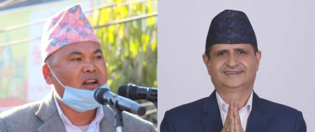 योगेन्द्र चौधरी (बायाँ) र किरण किशोर घिमिरे