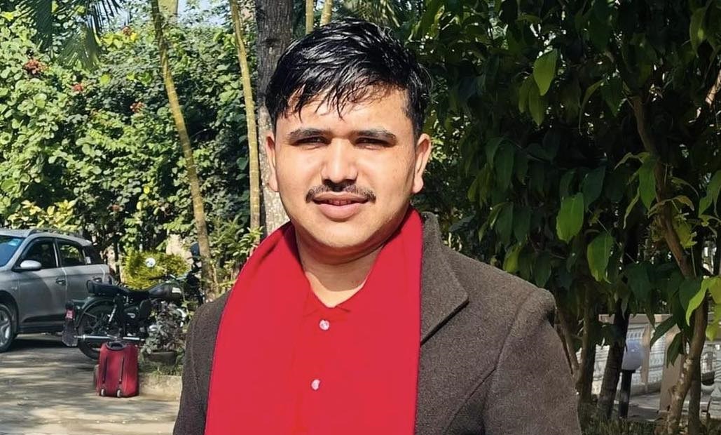 पिएनको स्ववियु अध्यक्षमा निर्वाचित भएका विष्णु पोखरेल।