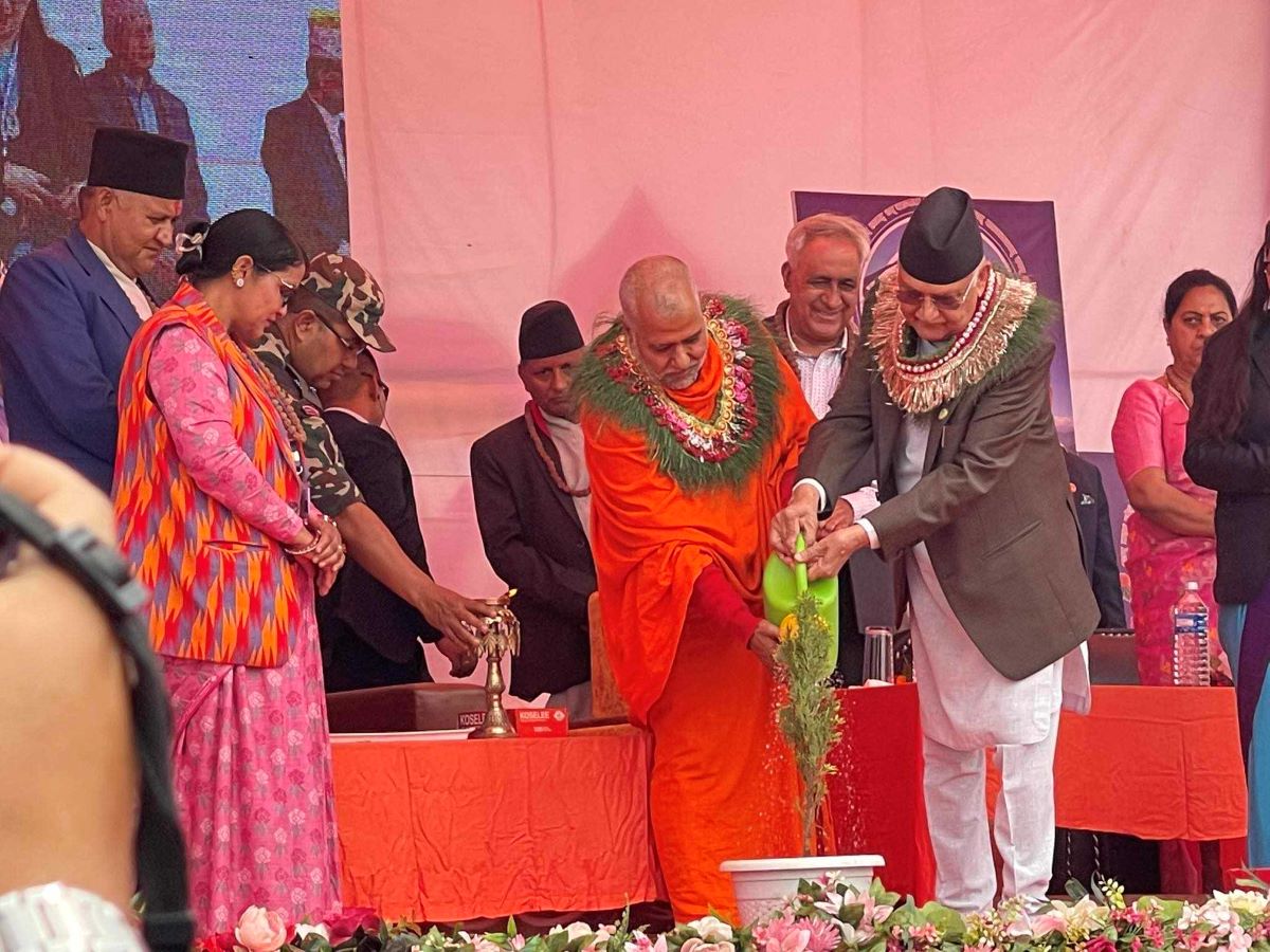 पाणिनी तपोभूमि पुगे प्रधानमन्त्री ओली