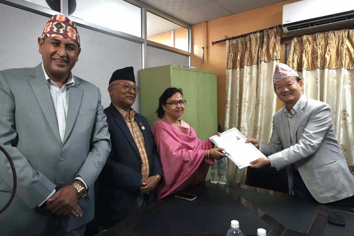 राज्य व्यवस्था समिति सभापति पदमा कांग्रेसकी न्यौपानेको मनोनयन दर्ता