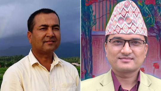 विष्णु खड्का र गौतम बिसी।