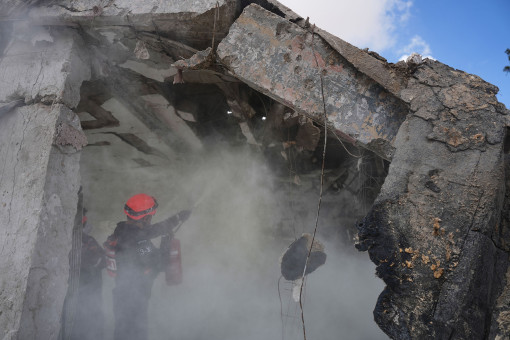 इसराइलमा इरानी हमला। तस्बिरः रासस/एपी।