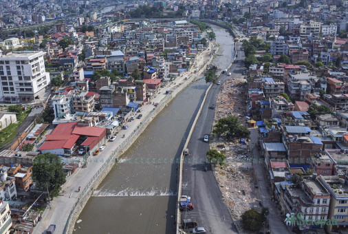 घरटहरा हटाएपछि कालिमाटीको विष्णुमति करिडोर (तस्बिरहरू)