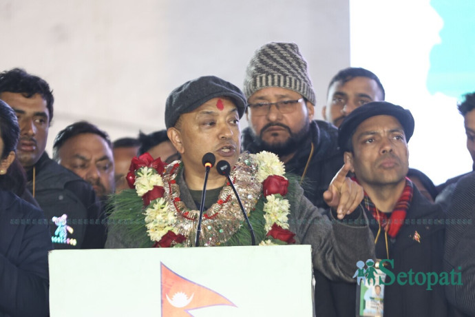 सभापति निर्वाचित भएपछि मध्यरातमा गगन थापाले गरेको सम्बोधन (भिडिओ)