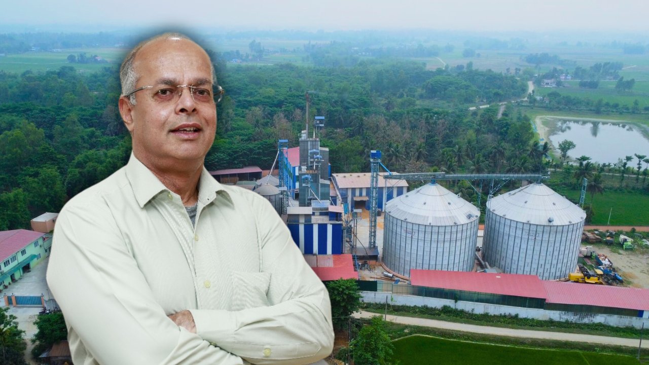 वीरेन्द्रबहादुर बस्नेत, पृष्ठभूमिमा उनले सञ्चालन गरेको आरजु राइस मिल।