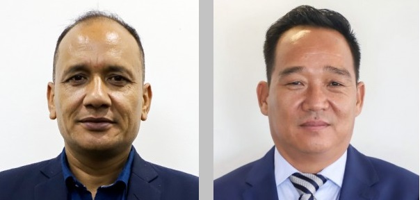 एन्फा वरिष्ठ उपाध्यक्ष वीरबहादुर खड्का र महसचिव किरण राई।