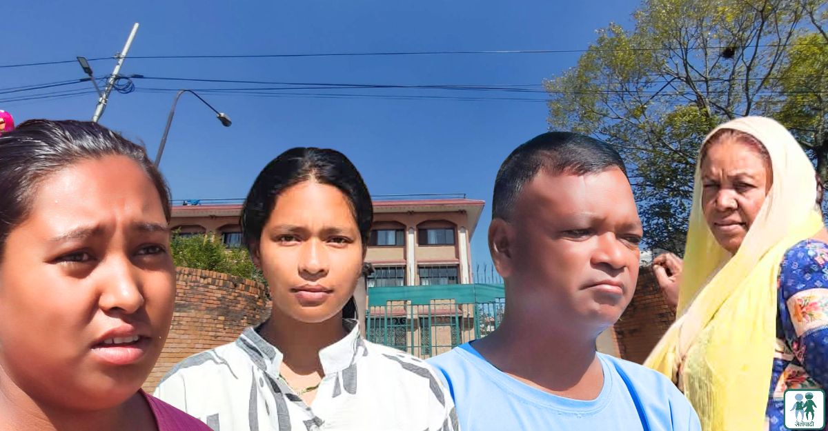 बायाँबाट क्रमश: चन्द्रकला विश्वकर्मा, गृभानिका थापा, सुमन चौधरी र कमला उराउ।