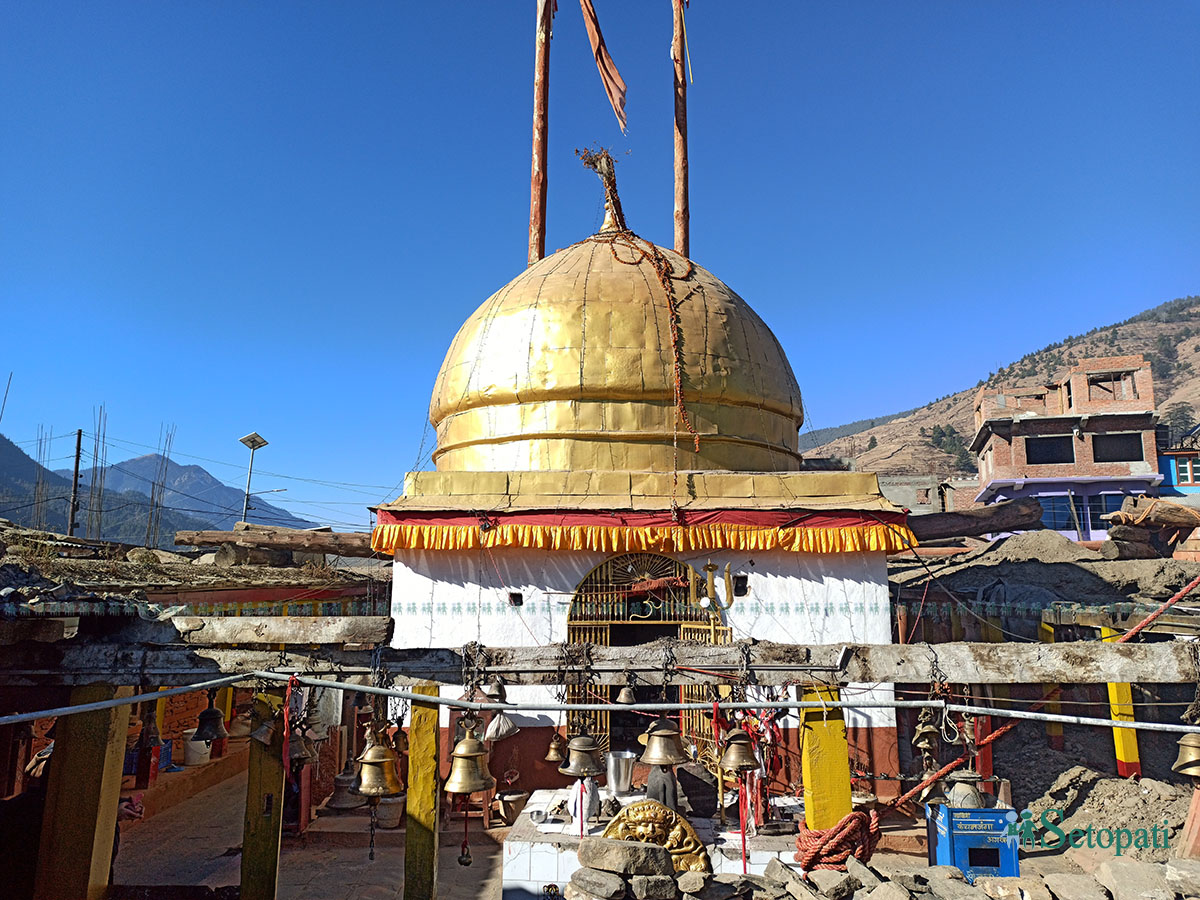 जुम्लाको चन्दननाथ मन्दिर। तस्बिरः भगवती पाण्डे/सेतोपाटी