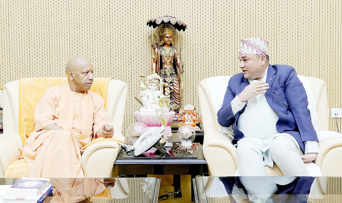 सुदूरपश्चिमका मुख्यमन्त्री शाह र उत्तर प्रदेशका मुख्यमन्त्री आदित्यनाथबीच लखनऊमा भेटवार्ता