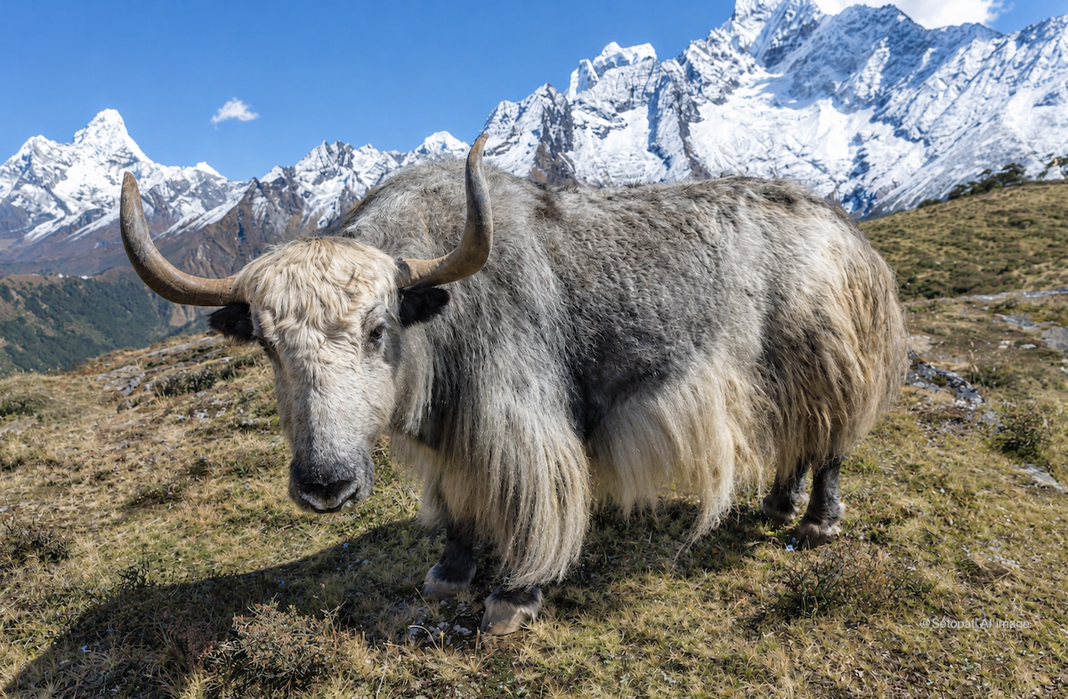 नेपालको हिमाली क्षेत्रमा पाइने चौंरी। वैज्ञानिकहरूले साइबेरियामा फेला परेका प्राचीन हड्डीको डिएनए परीक्षणबाट आधुनिक चौंरीको लोप भइसकेको नजिकको नातेदार पहिचान गरेका छन्।