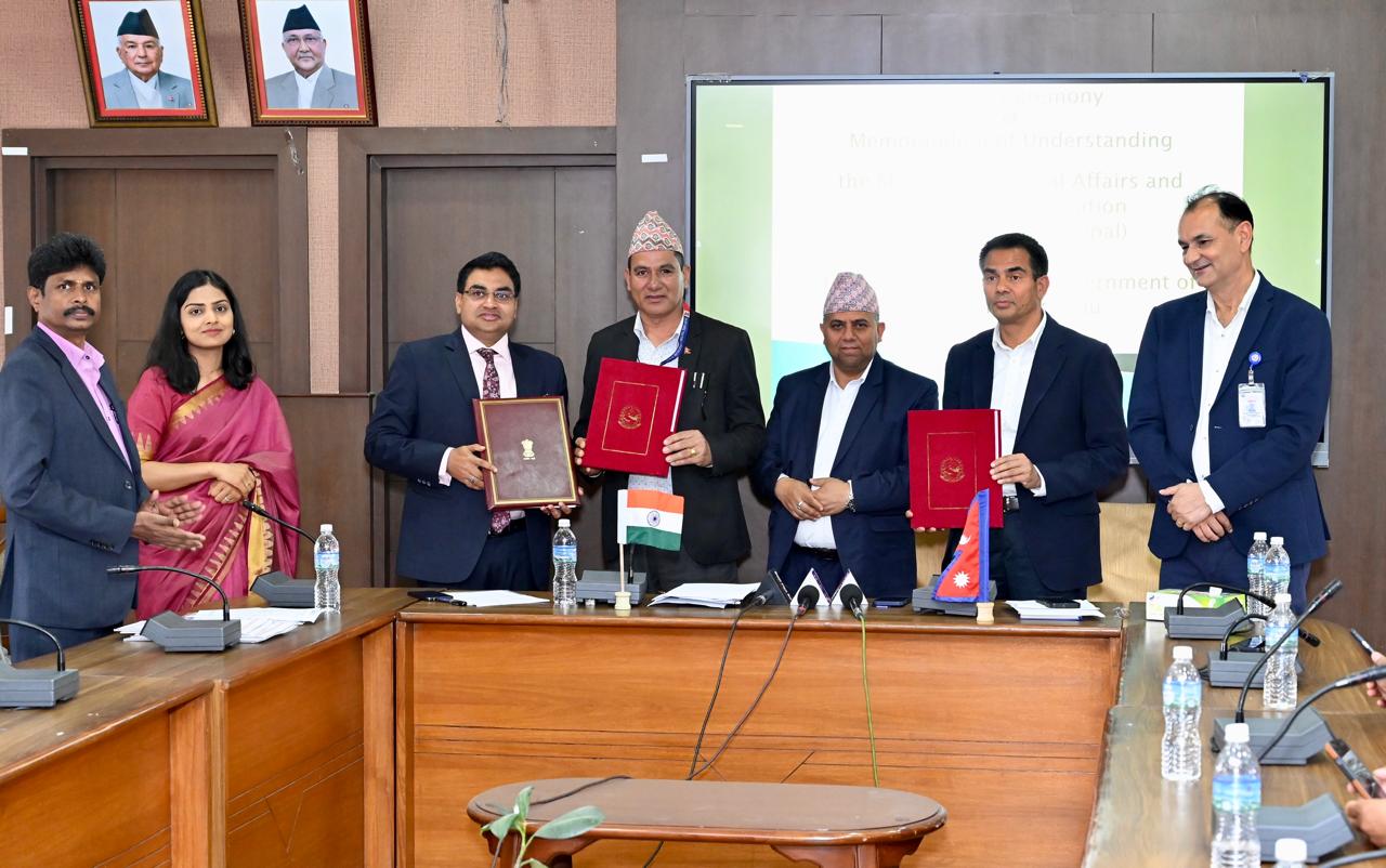 भारत सरकारको सहयोगमा निर्माण हुने १० परियोजनाको समझदारी पत्रमा भयो हस्ताक्षर